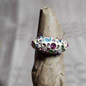 .925 Sterling Silver Swarovski Crystal Ring (11)